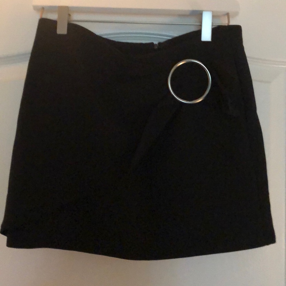 Black mini skirt
